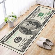 Alfombra Money Flow Billete bajo tus pies 50x160cm